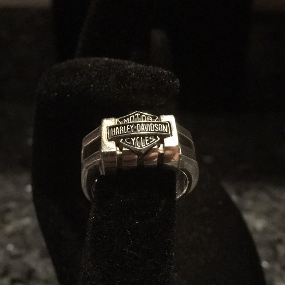 Harley Davidson Men’s Ring Sterling Silver Size 10 - Picture 2 of 6